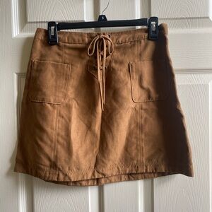 Hollister Brown Mini Skirt with Pockets